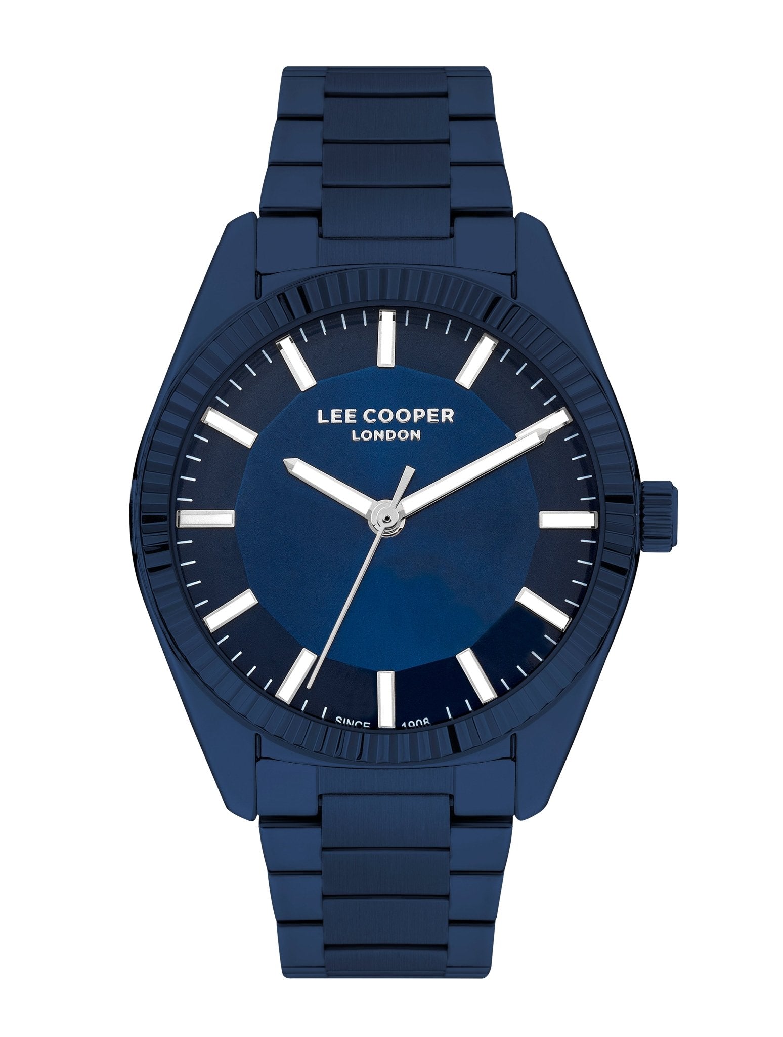 Lee Cooper LC07950.990 Quartz Men Super Metal Case Metal Band Dark Blu Zamana.pk