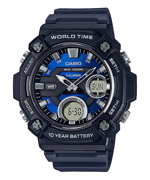 Casio - AEQ - 120W - 2A - Stainless Steel Watch For Men - Zamana.pk