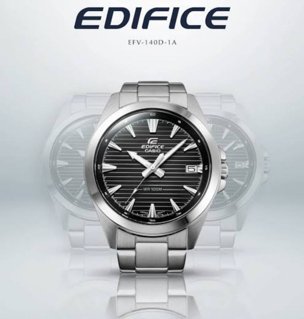 Casio Edifice EFV - 140D - 1A - Stainless Steel Watch For Men - Zamana.pk