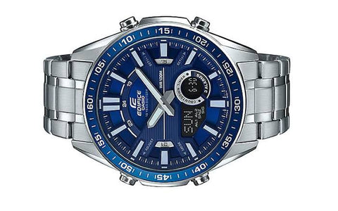 Casio Edifice EFV - C100D - 2AVDF Analog - Digital Blue Dial Men's Watch - (EX440) - Zamana.pk