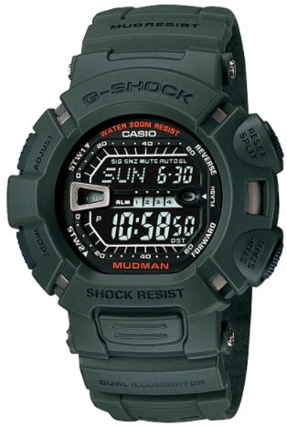 Casio G - Shock G - 9000 - 3VSDR Men's Black Dial Resin Band Watch - Zamana.pk