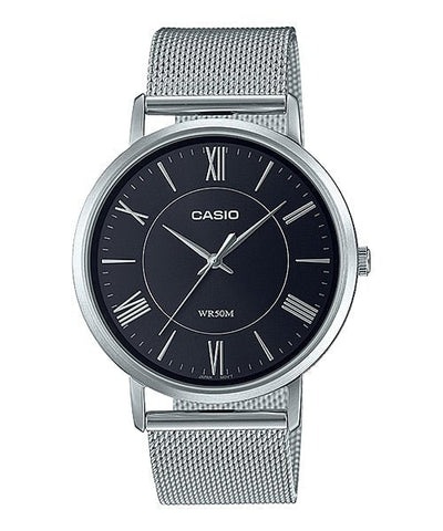 Casio Men's Analog MTP - B110M - 1AVDF Silver Stainless Steel Band Casual Watch - Zamana.pk