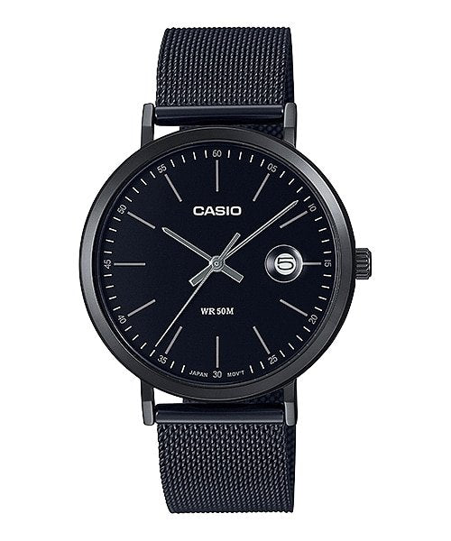 Casio Men's Watch MTP - E175MB - 1EVDF With Black Ion Plated Band - Zamana.pk