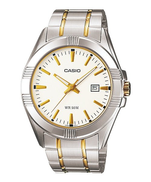 Casio MTP - 1308SG - 7AVDF - Men's Standard Stainless Steel White Dial Casual Analog Watch - Zamana.pk