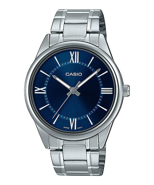 Casio - MTP - V005D - 2B5 - Stainless Steel Watch For Men - Zamana.pk