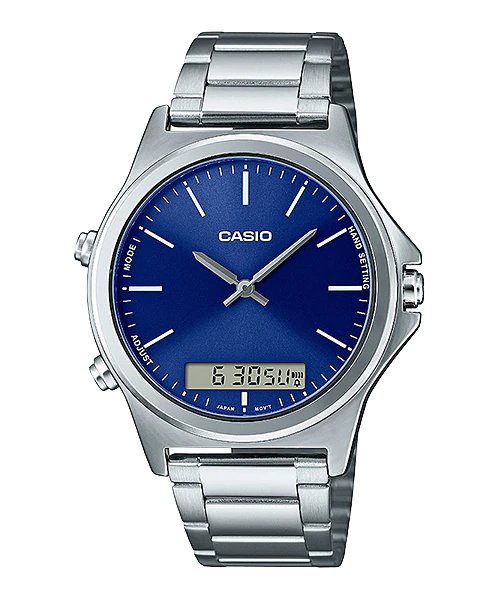 Casio MTP - VC01D - 2E Stainless Steel Watch for Men - Zamana.pk