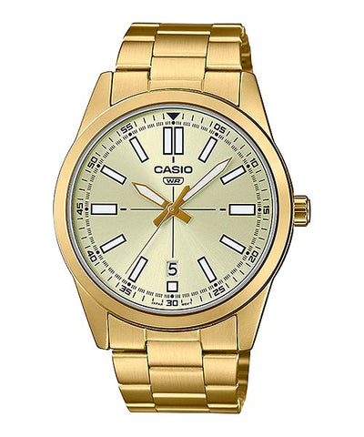 Casio - MTP - VD02G - 9E - Stainless Steel Watch For Men - Zamana.pk