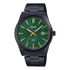 Casio MTP - VD03B - 3AUDF Green Dial Stainless Steel Men's Watch - Zamana.pk