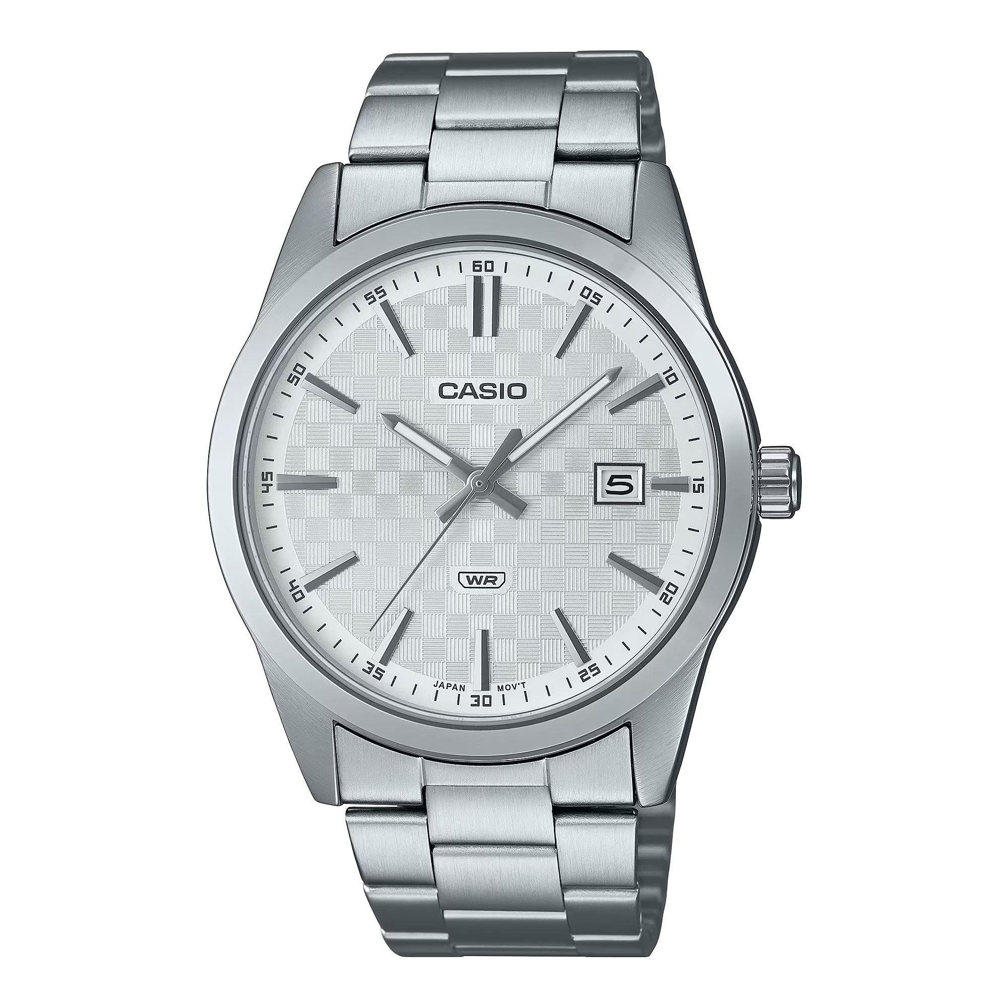 Casio MTP - VD03D - 7AUDF Sleek Silver Men's Quartz Watch with a Striking Silver Dial. - Zamana.pk