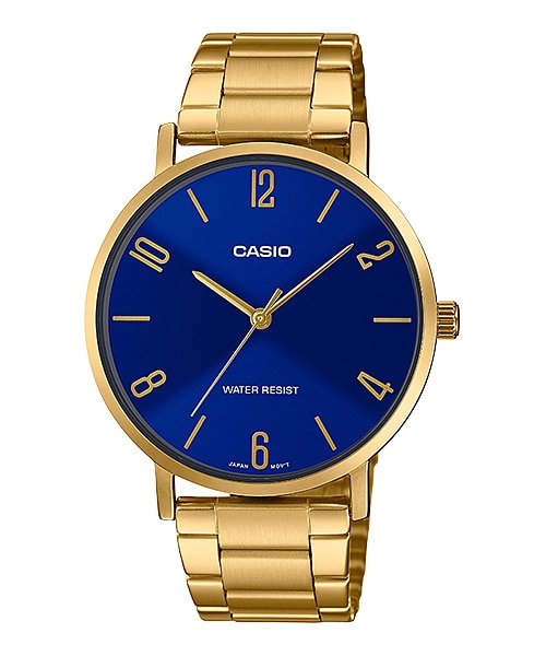 Casio MTP - VT01G - 2B2UDF Men's Gold Tone Stainless Steel Watch - Zamana.pk