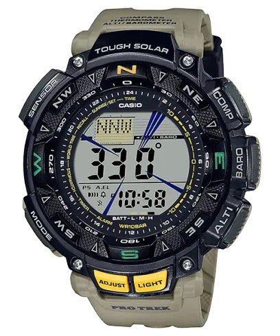 Casio - PRG - 240 - 5D - Triple Sensor Pro Trek Watch - Zamana.pk