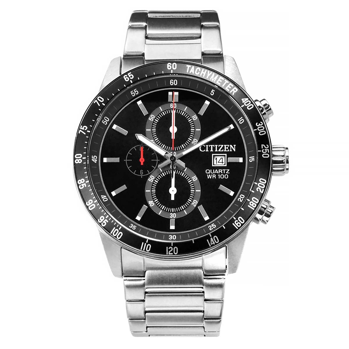 Citizen - AN3600 - 59E - Quartz Chronograph Stainless Steel Watch For Men - Zamana.pk