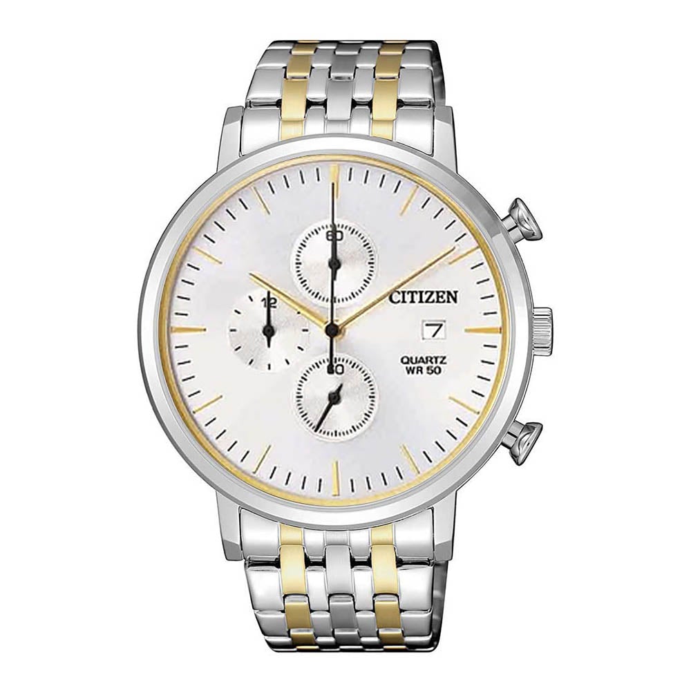 Citizen - AN3614 - 54A - Quartz Chronograph Stainless Steel Watch For Men - Zamana.pk