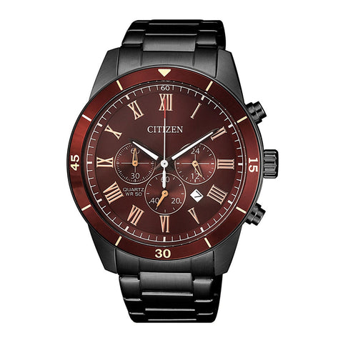 Citizen - AN8167 - 53X - Quartz Chrongraph Stainless Steel Watch For Men - Zamana.pk