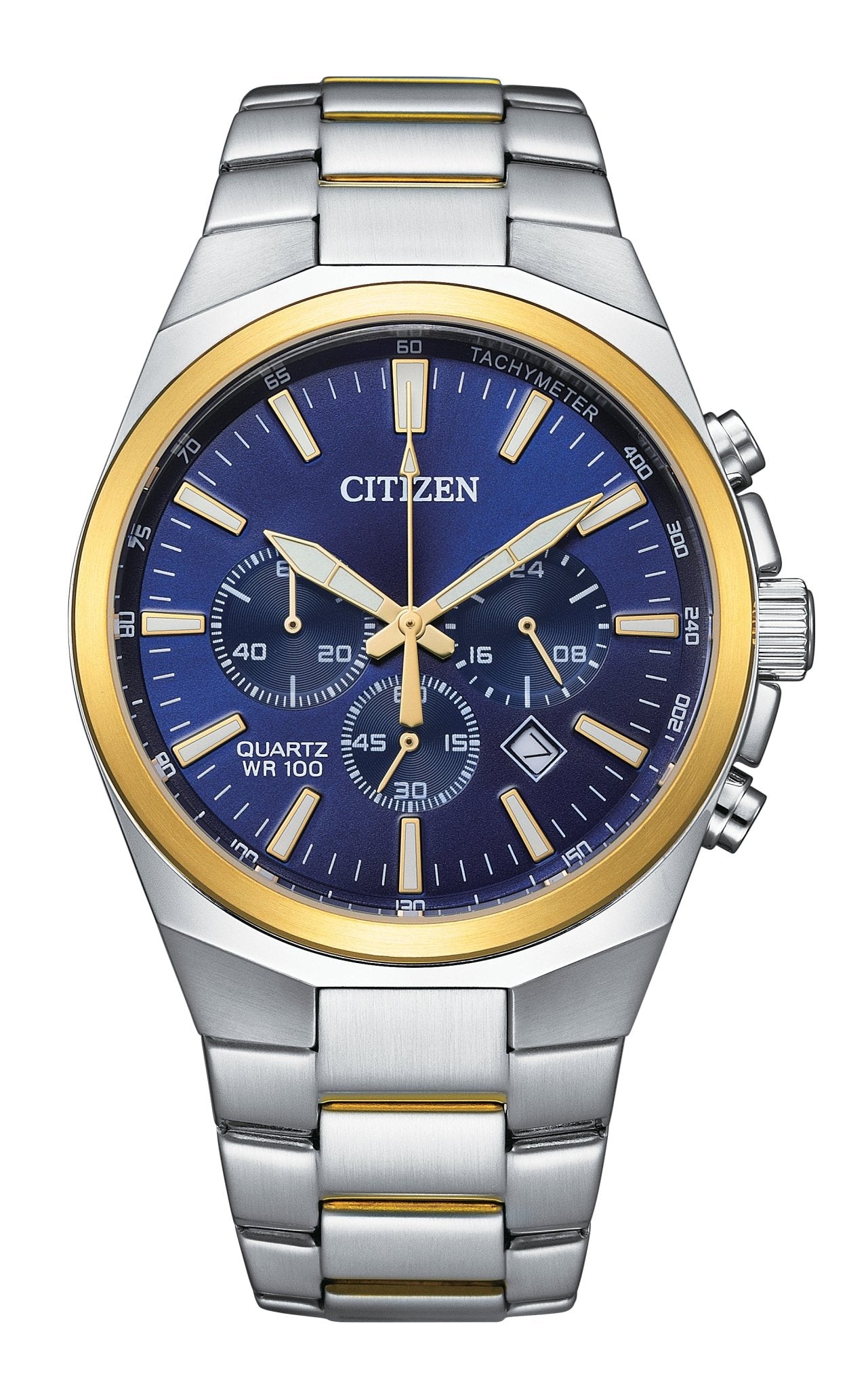 Citizen - AN8176 - 52L - Quartz Chrongraph Stainless Steel Watch For Men - Zamana.pk