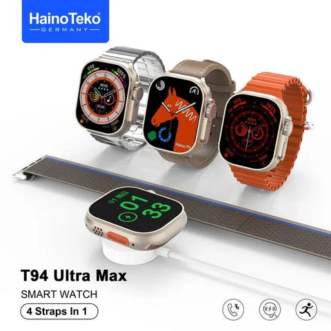 HainoTeko T94 Ultra Max Smart Watch (4 Straps in 1) - Zamana.pk