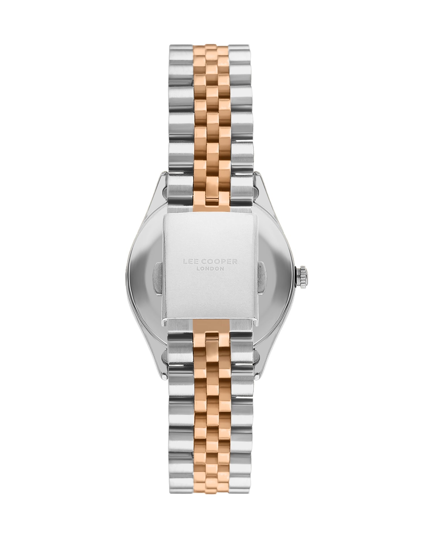 Lee Cooper LC07818.520 Women's Super Metal Silver/Rose Gold Watch - Zamana.pk