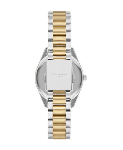 Lee Cooper LC07827.250 Women's Super Metal Silver/Gold Watch - Zamana.pk