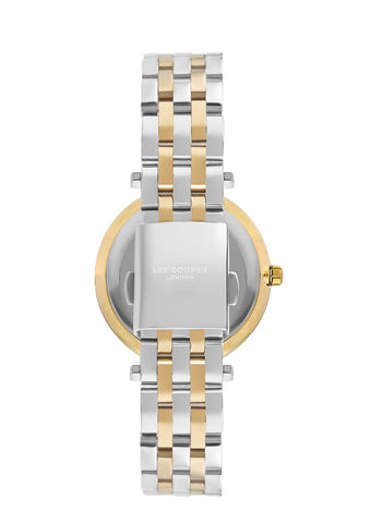 Lee Cooper LC07864.230 Women's Super Metal Silver/Gold Watch - Zamana.pk