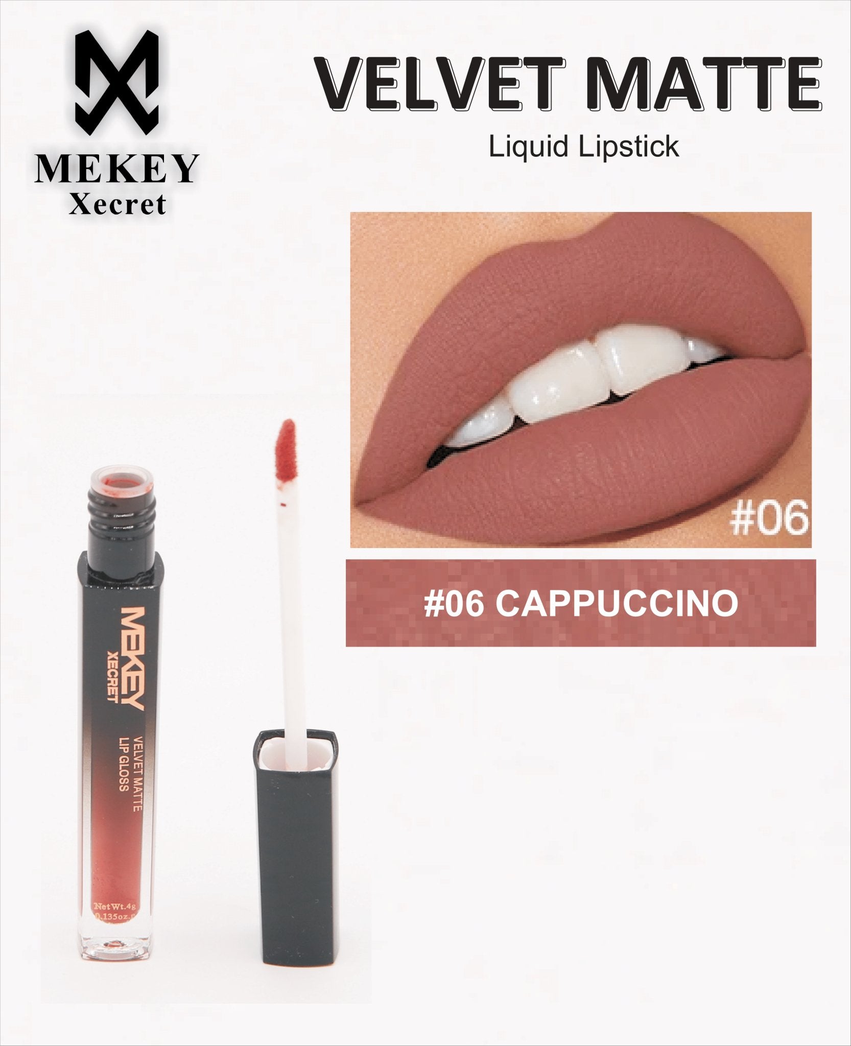 Mekeyxecret Velvet Matte Lip Gloss - Zamana.pk