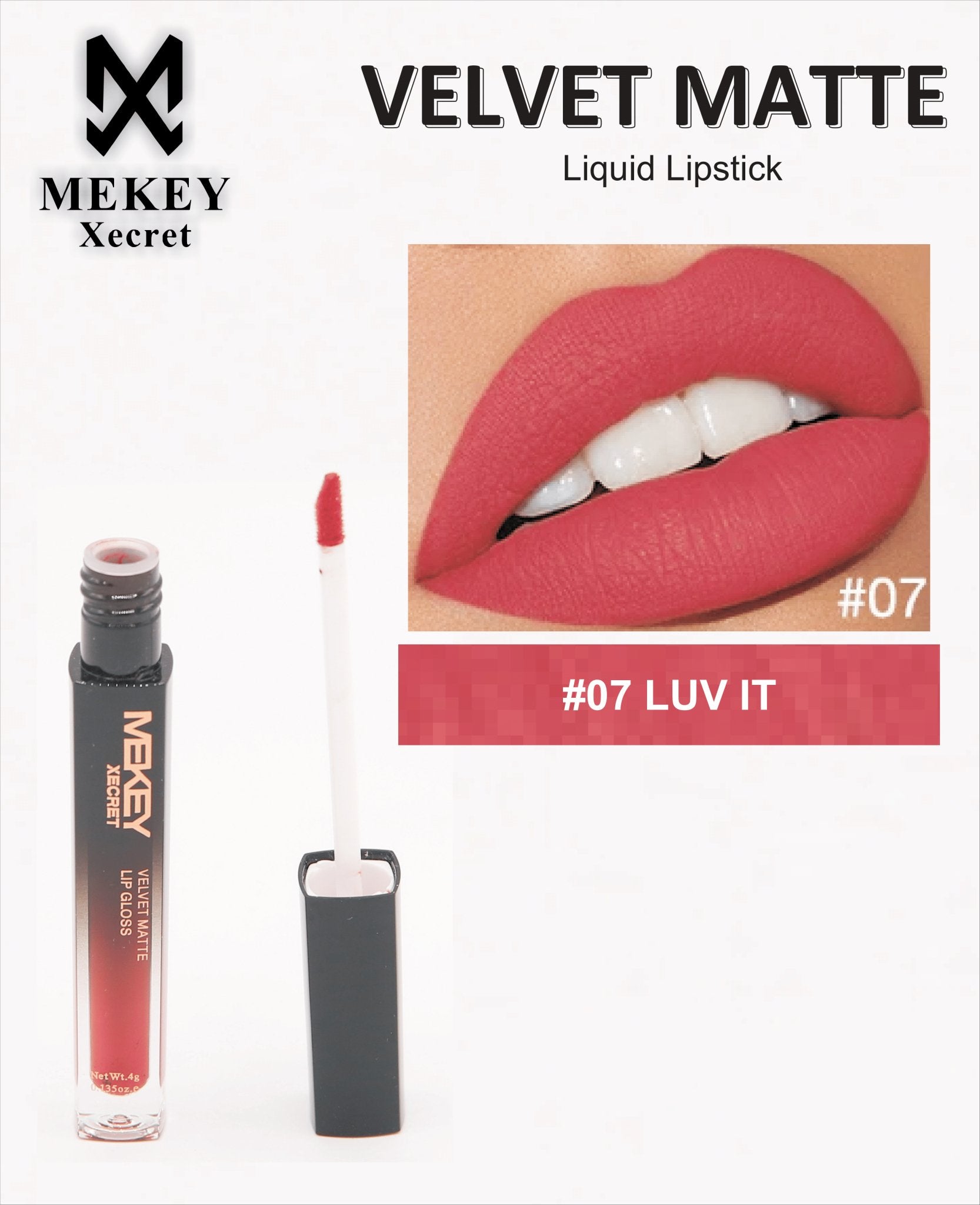 Mekeyxecret Velvet Matte Lip Gloss - Zamana.pk