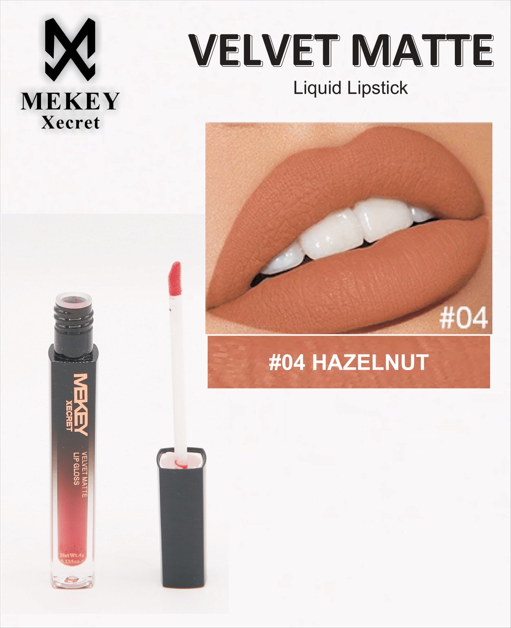 Mekeyxecret Velvet Matte Lip Gloss - Zamana.pk