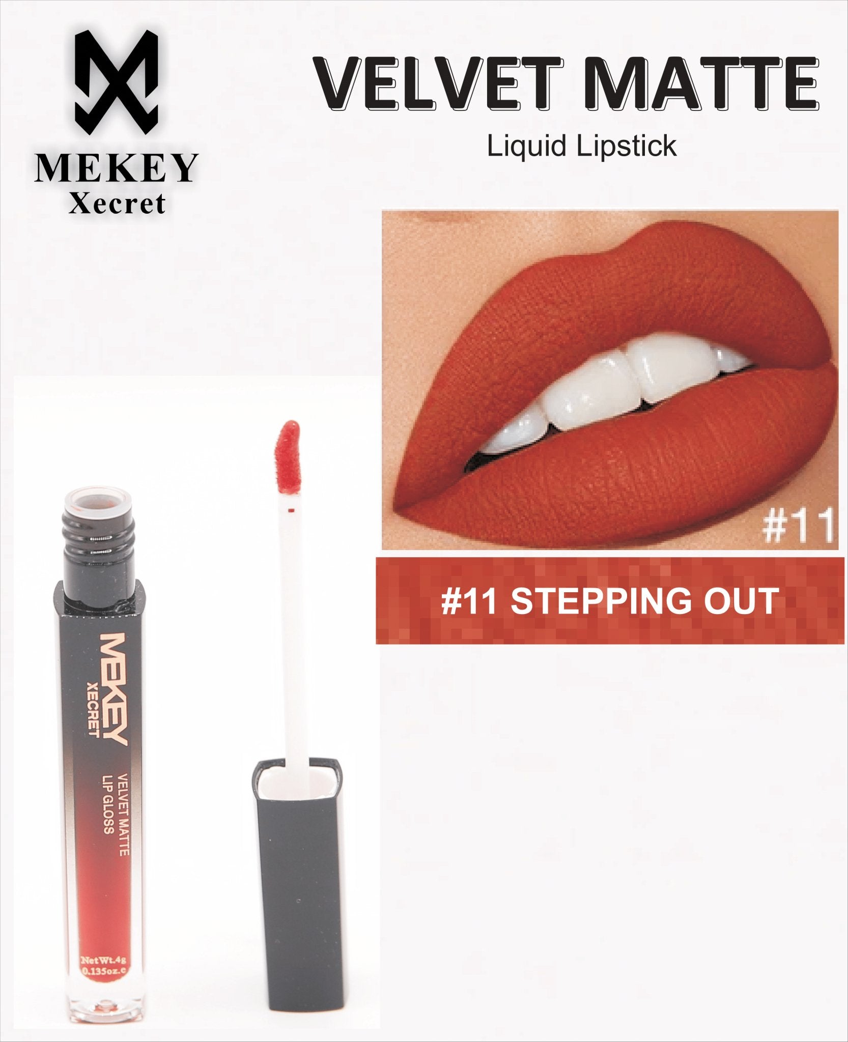 Mekeyxecret Velvet Matte Lip Gloss - Zamana.pk