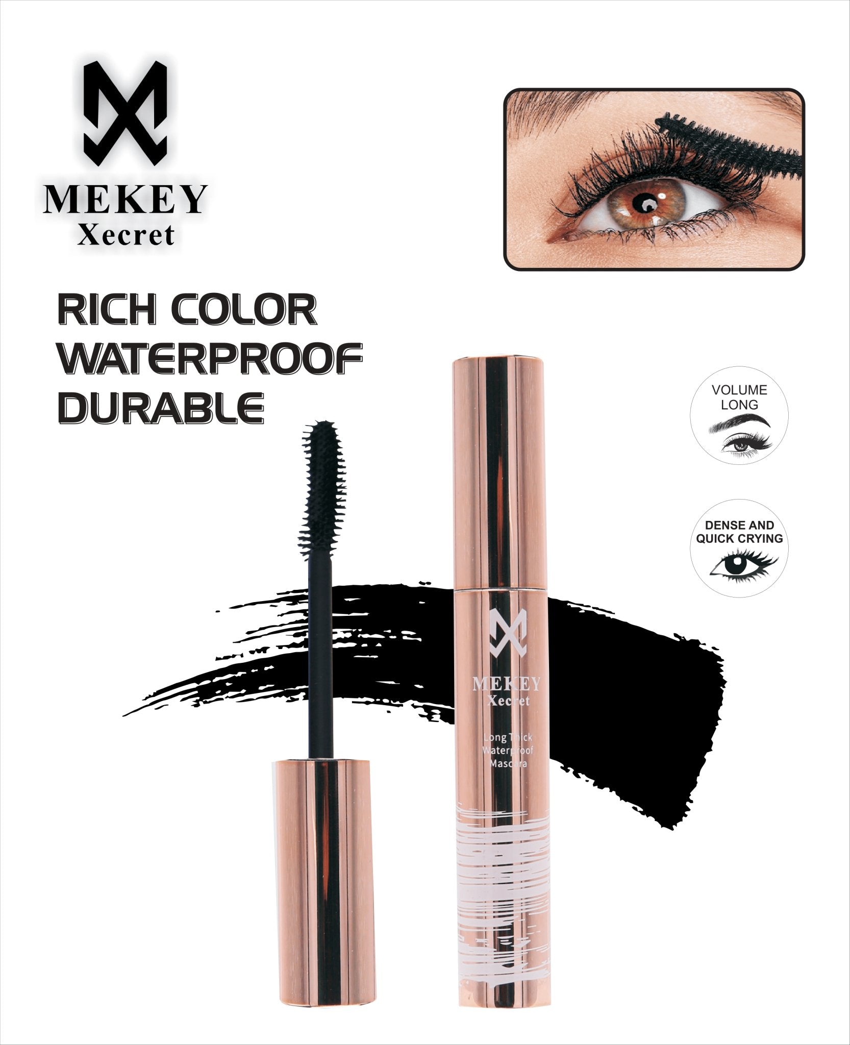 Mekeyxecret Waterproof Mascara Enhance Your Lashes - Zamana.pk