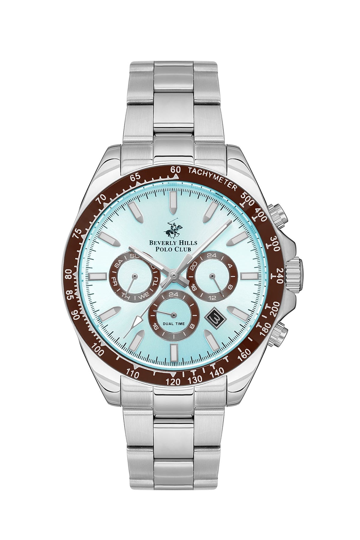 Polo - BP3127X.301 Gents Multifunction Light Blue Dial Ceramic Sapphire Coated Glass - Zamana.pk