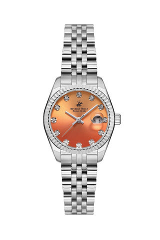 Polo - BP3595X.380 Ladies 3 Hands - Date Orange Dial Ceramic Sapphire Coated Glass - Zamana.pk