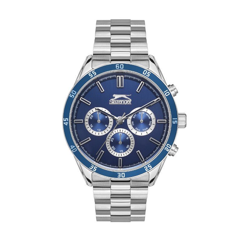 Slazenger SL.09.2109.2.05 Gents Stainless Steel Watch Blue - Zamana.pk