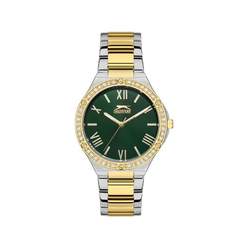 Slazenger SL.09.2141.3.03 Ladies Stainless Steel Watch Green - Zamana.pk