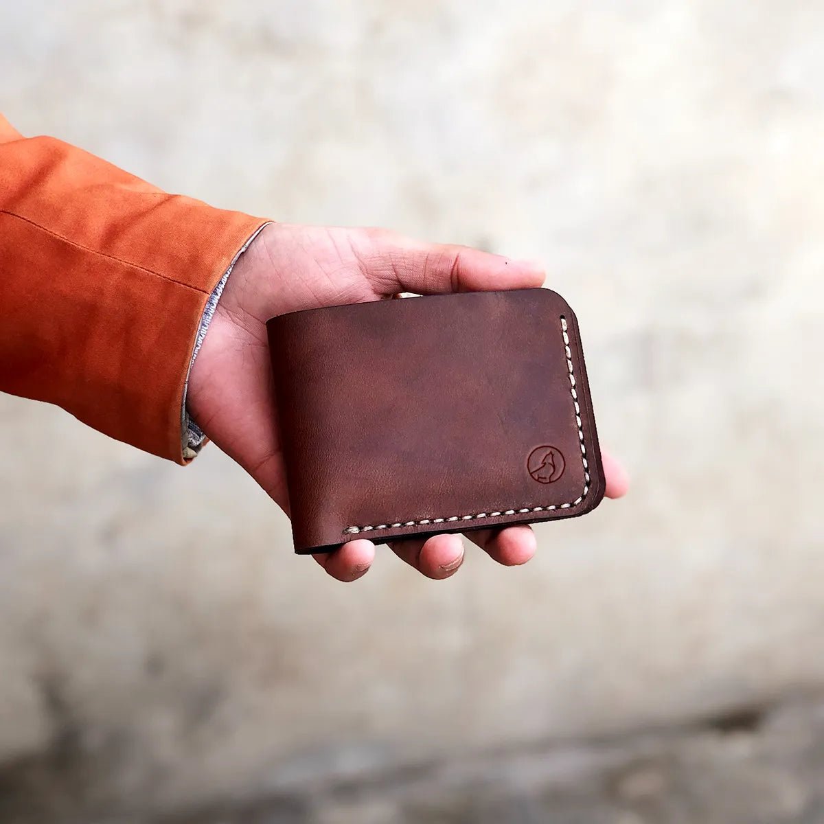 The Futuristic: A Leather Bifold Wallet - Brown Color - Zamana.pk